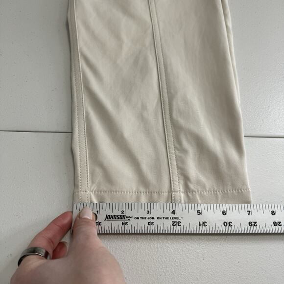 Banana Republic Womens Pants 14 Transition Cream White Refined Utility Old Money - Picture 8 of 14